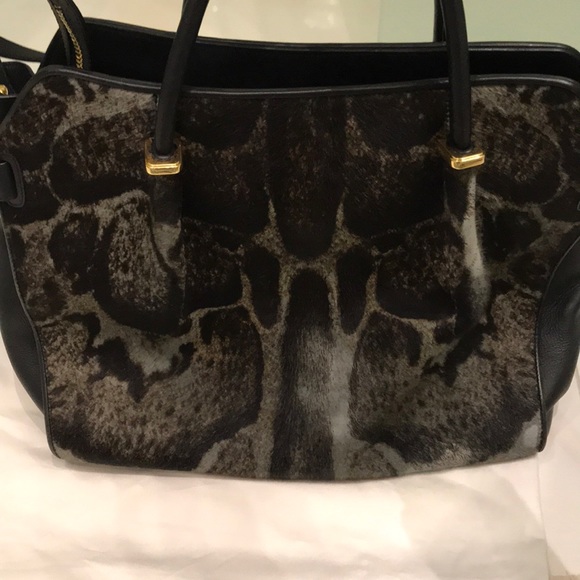 Nina Ricci leather and calf hair handbag - Picture 8 of 10